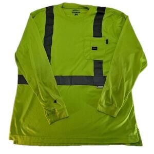 Dickies Workwear • Long Sleeve 3M Reflective Shirt • Size 2XLR • ANSI 2 [122]